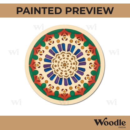 Mandala Pre Marked Round MDF Design 79