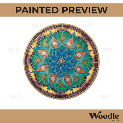 Mandala Pre Marked Round MDF Design 8