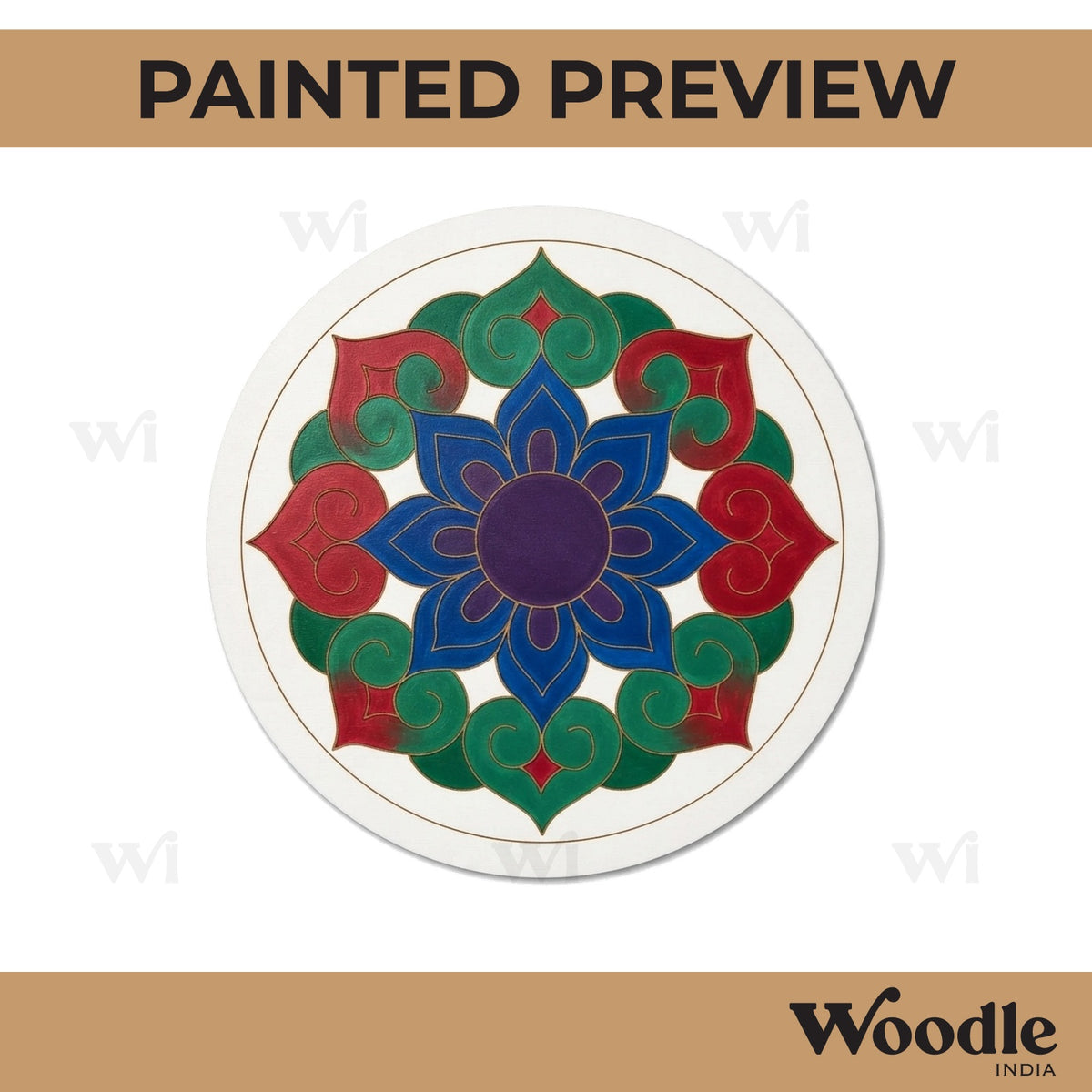 Mandala Pre Marked Round MDF Design 81