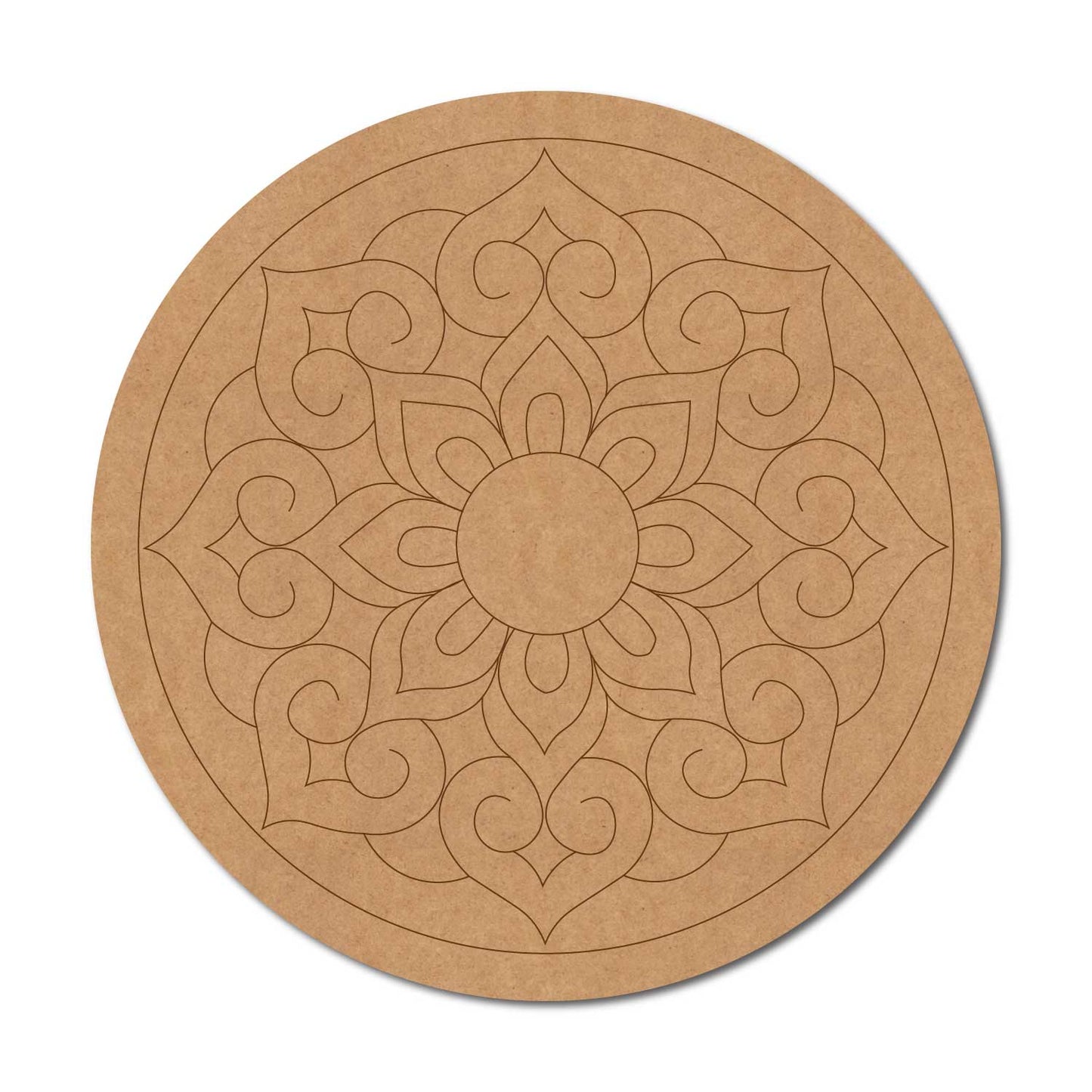 Mandala Pre Marked Round MDF Design 81