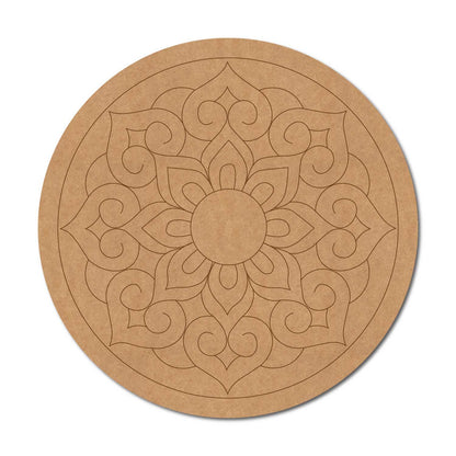 Mandala Pre Marked Round MDF Design 81