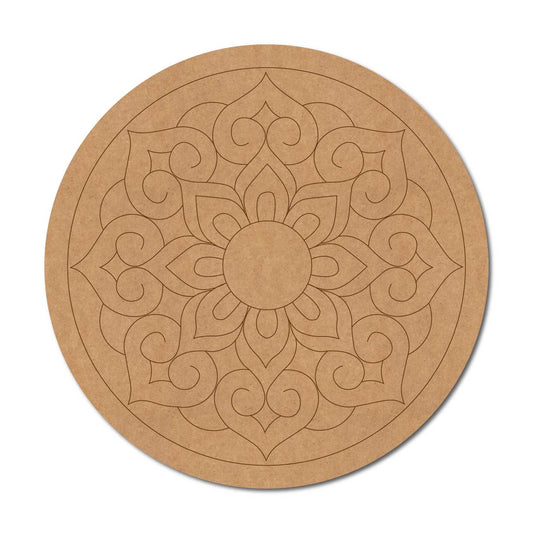 Mandala Pre Marked Round MDF Design 81