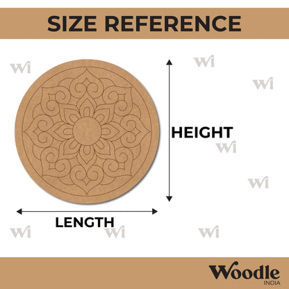Mandala Pre Marked Round MDF Design 81