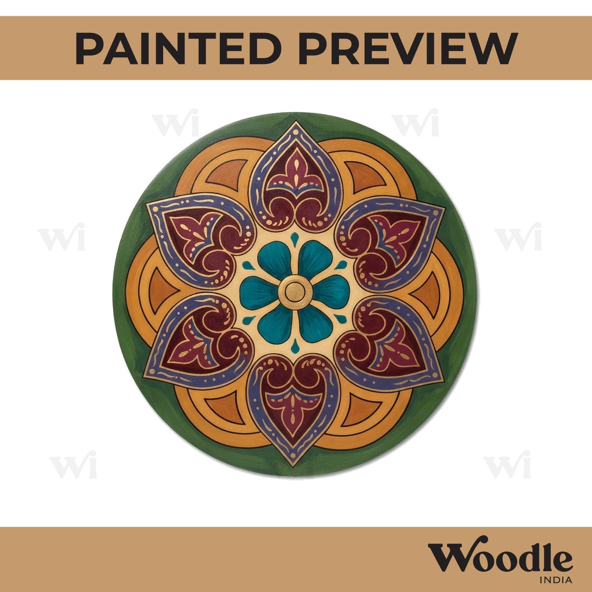 Mandala Pre Marked Round MDF Design 82