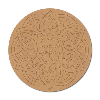Mandala Pre Marked Round MDF Design 82