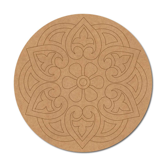 Mandala Pre Marked Round MDF Design 82