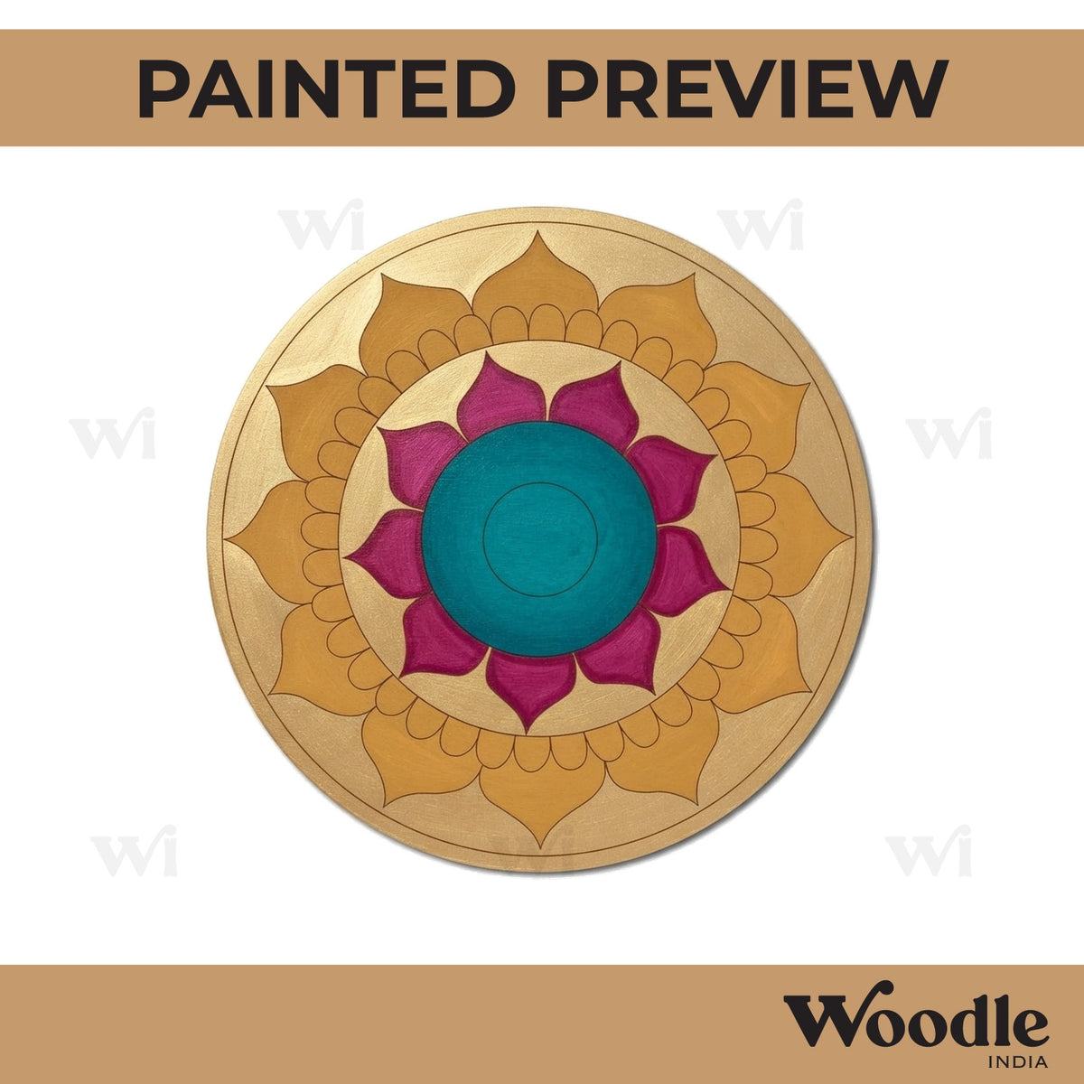 Mandala Pre Marked Round MDF Design 83