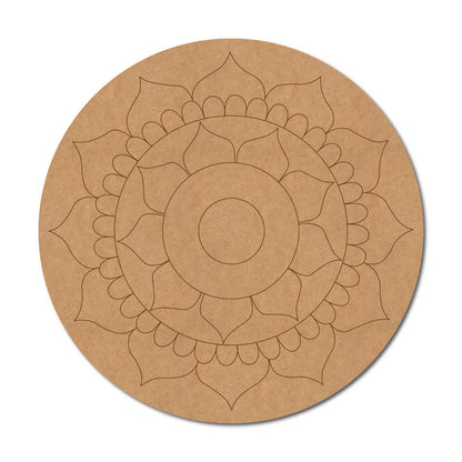 Mandala Pre Marked Round MDF Design 83
