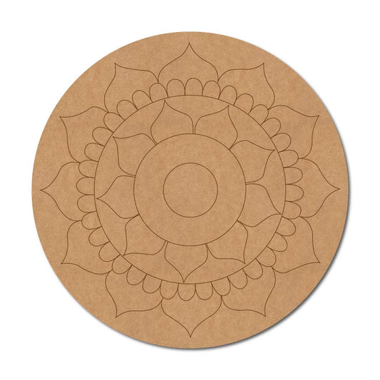 Mandala Pre Marked Round MDF Design 83