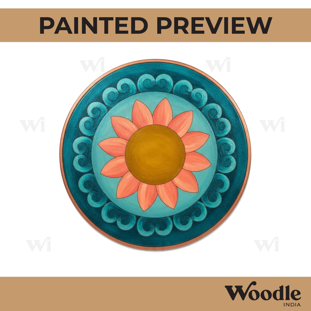 Mandala Pre Marked Round MDF Design 84