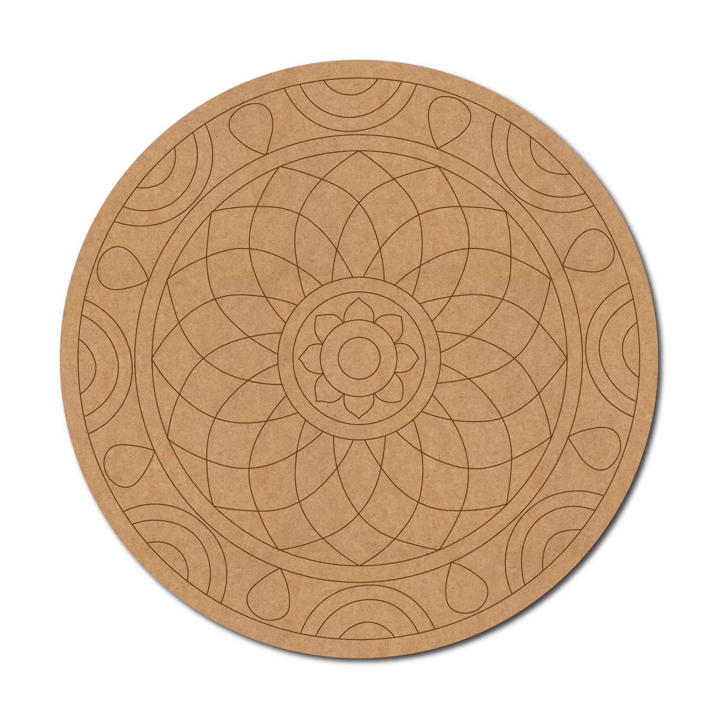 Mandala Pre Marked Round MDF Design 85