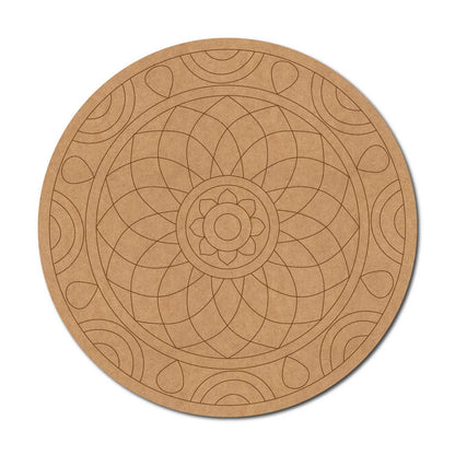 Mandala Pre Marked Round MDF Design 85