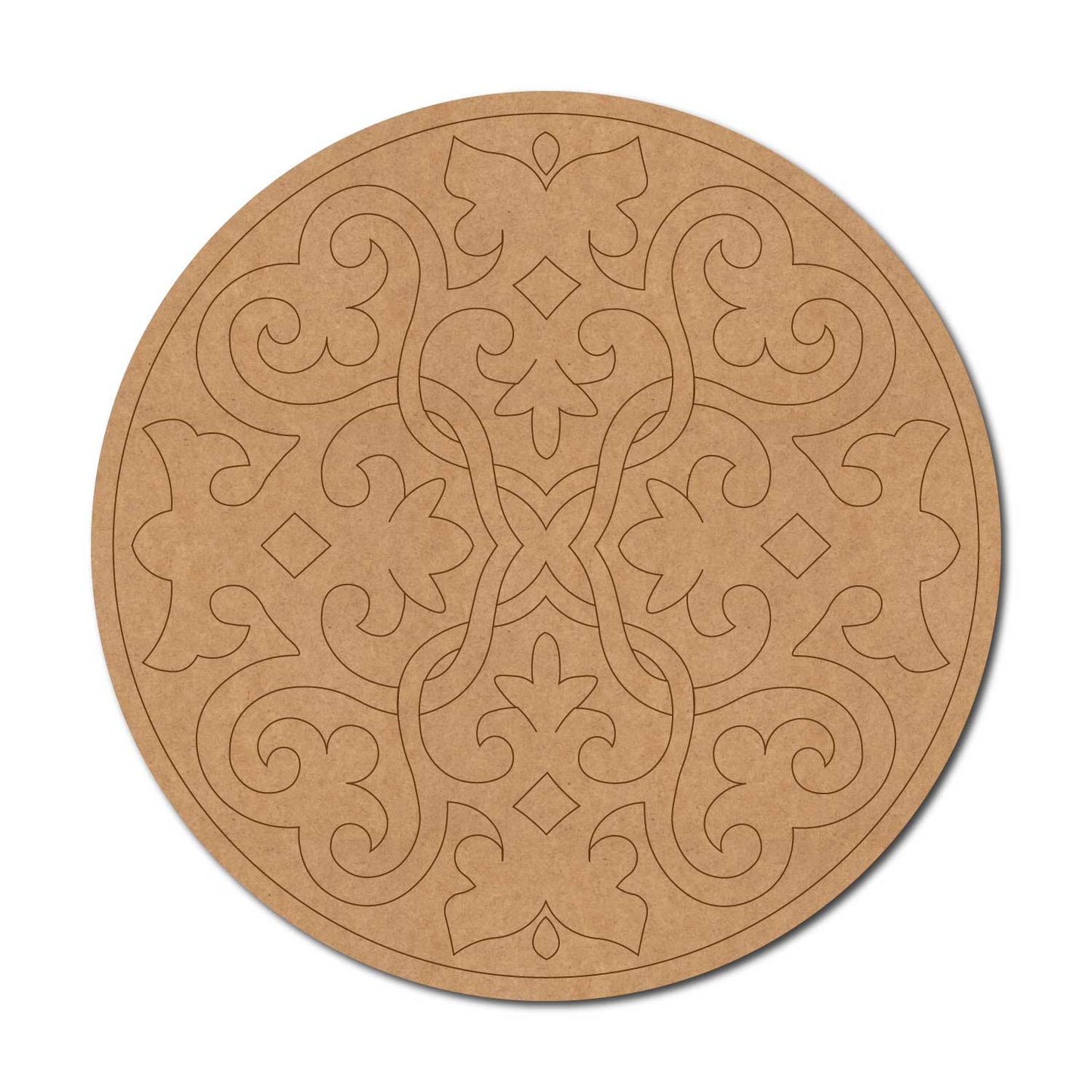 Mandala Pre Marked Round MDF Design 86