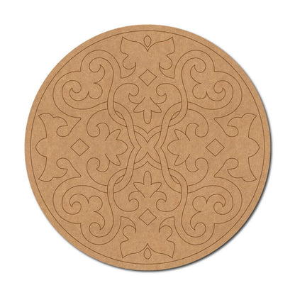 Mandala Pre Marked Round MDF Design 86