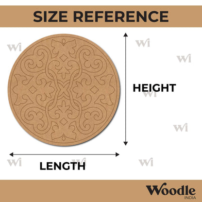 Mandala Pre Marked Round MDF Design 86