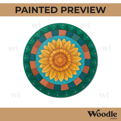 Mandala Pre Marked Round MDF Design 87
