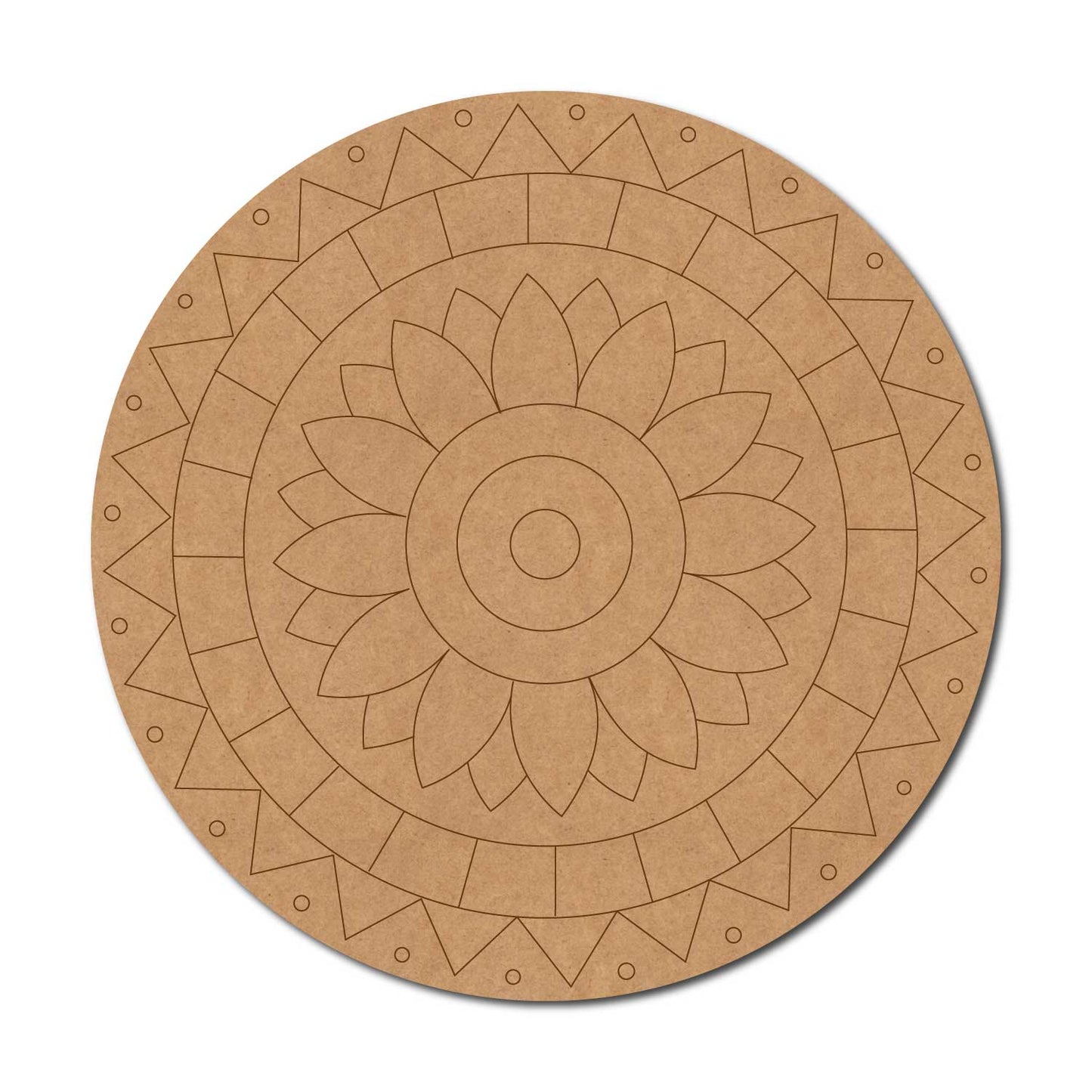 Mandala Pre Marked Round MDF Design 87