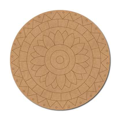 Mandala Pre Marked Round MDF Design 87