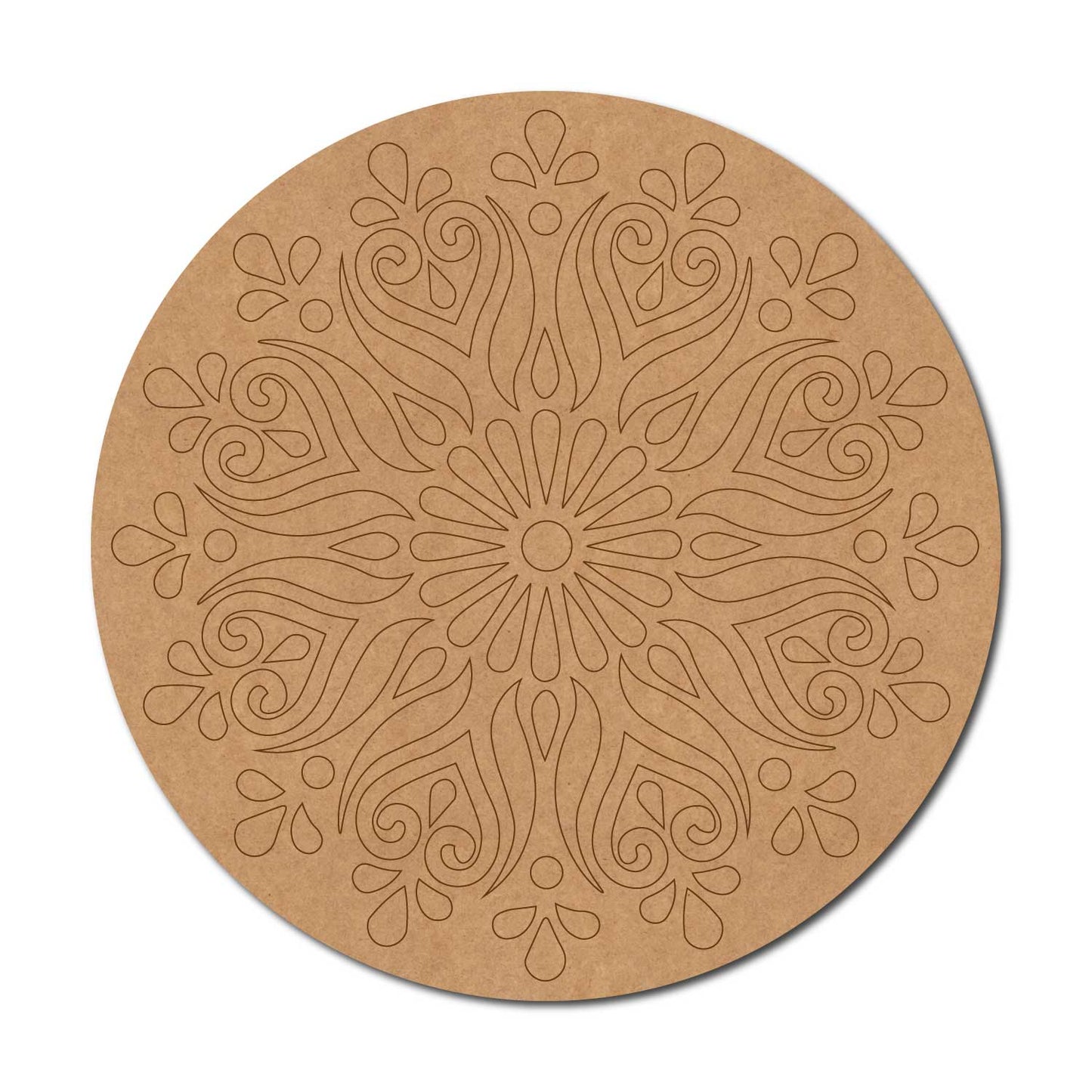 Mandala Pre Marked Round MDF Design 88