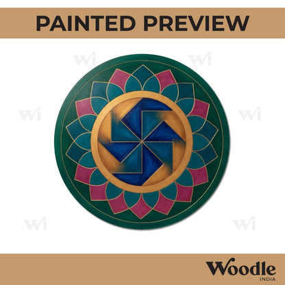 Mandala Pre Marked Round MDF Design 89