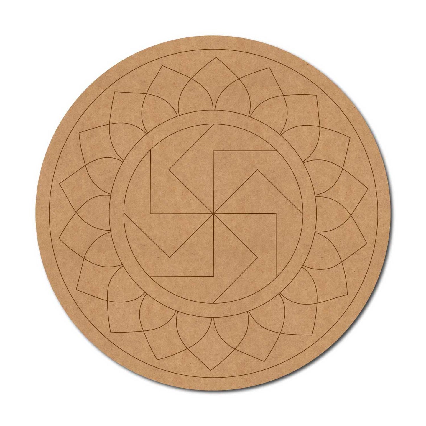 Mandala Pre Marked Round MDF Design 89