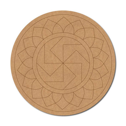 Mandala Pre Marked Round MDF Design 89
