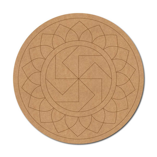 Mandala Pre Marked Round MDF Design 89