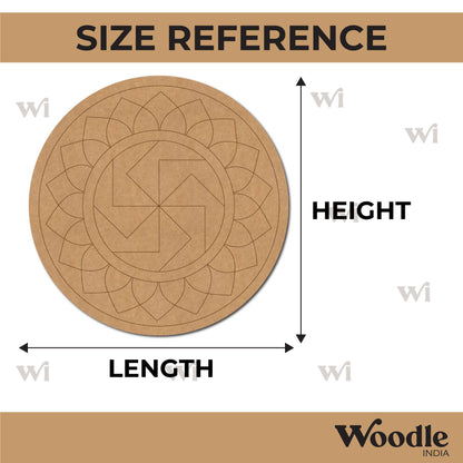 Mandala Pre Marked Round MDF Design 89