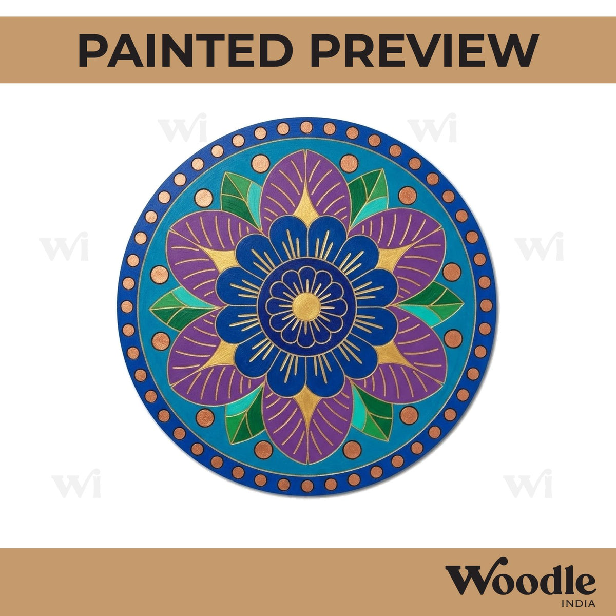 Mandala Pre Marked Round MDF Design 9