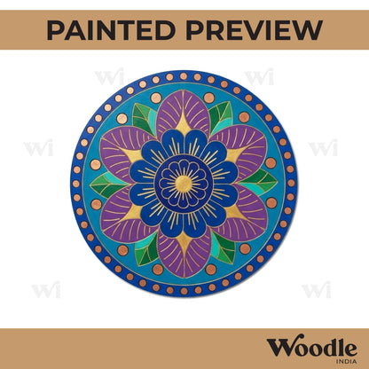 Mandala Pre Marked Round MDF Design 9