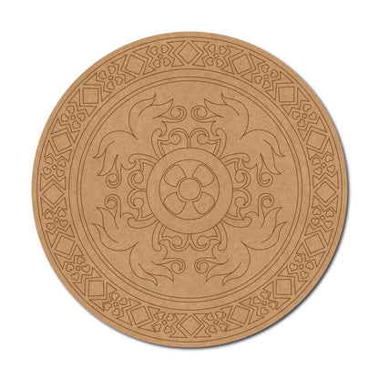 Mandala Pre Marked Round MDF Design 90