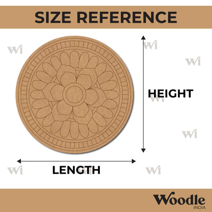 Mandala Pre Marked Round MDF Design 91