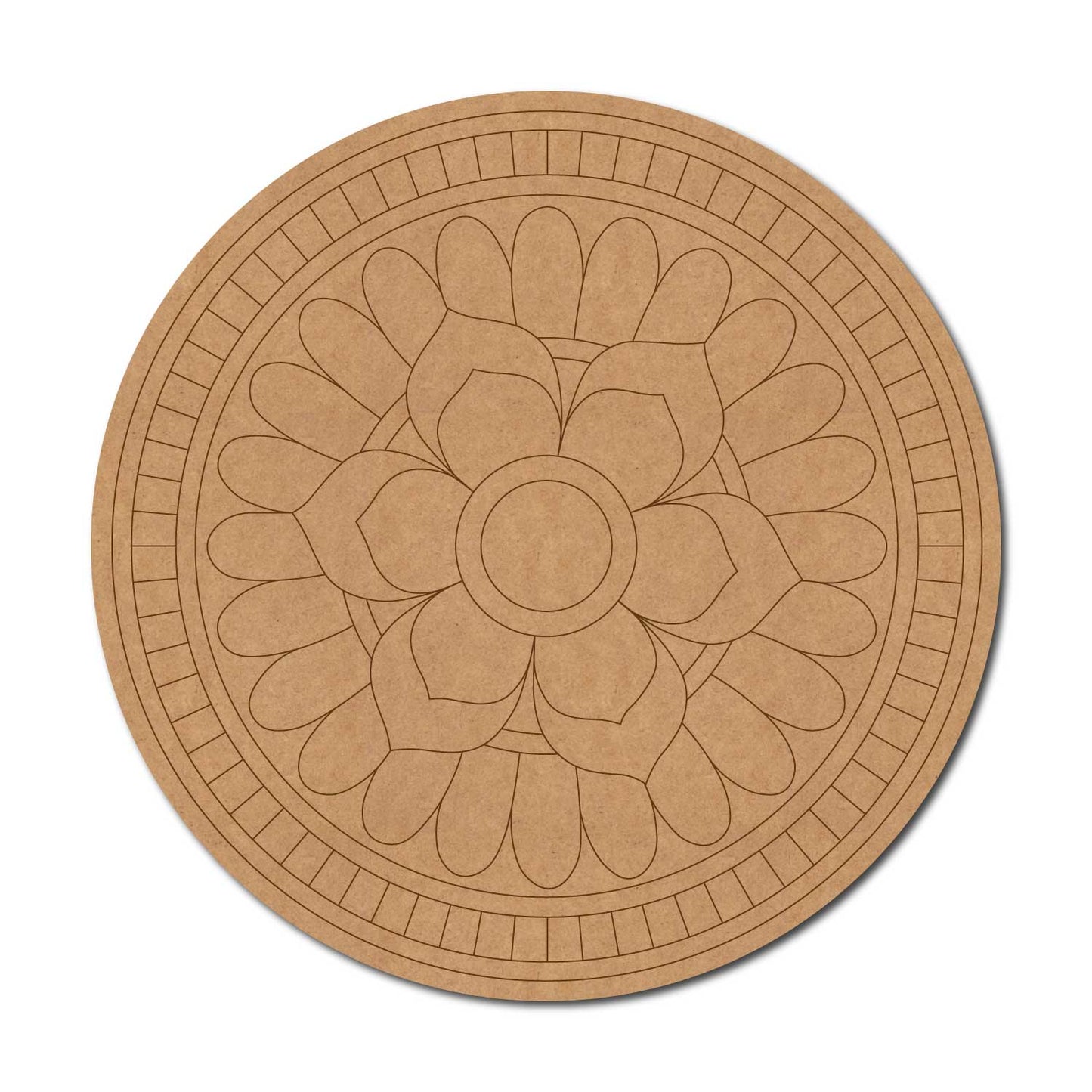 Mandala Pre Marked Round MDF Design 91