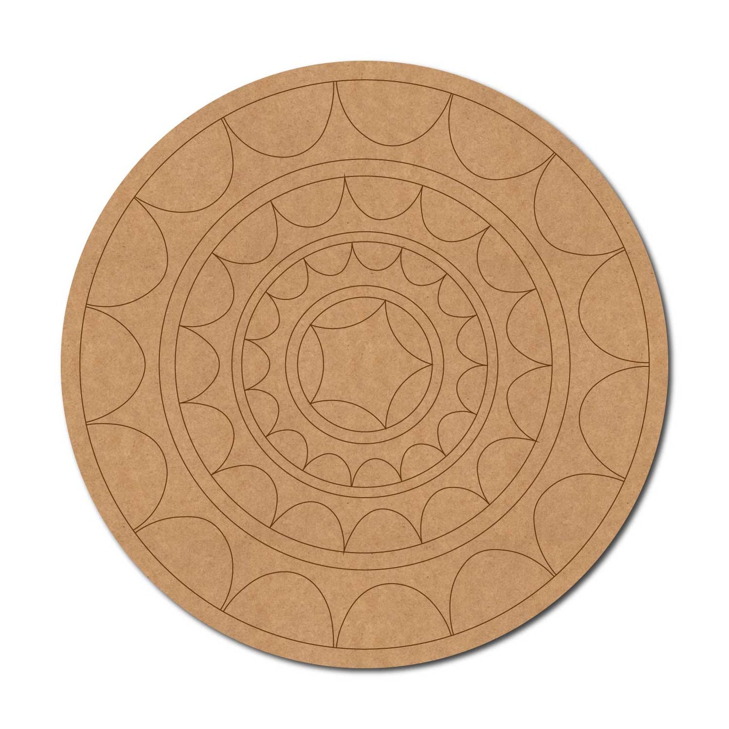 Mandala Pre Marked Round MDF Design 92