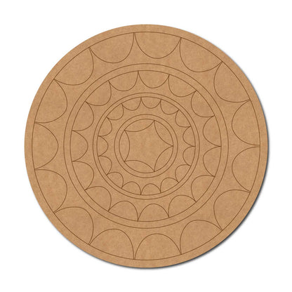 Mandala Pre Marked Round MDF Design 92