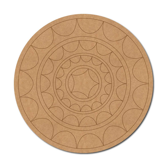 Mandala Pre Marked Round MDF Design 92