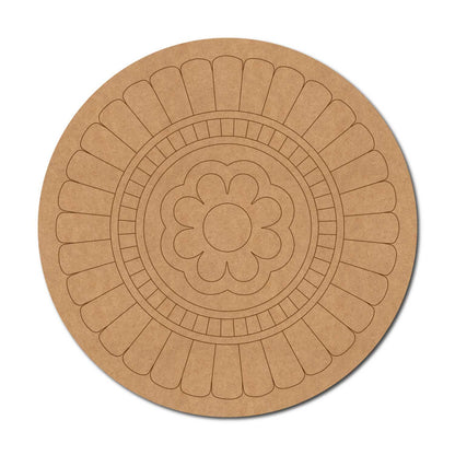Mandala Pre Marked Round MDF Design 93