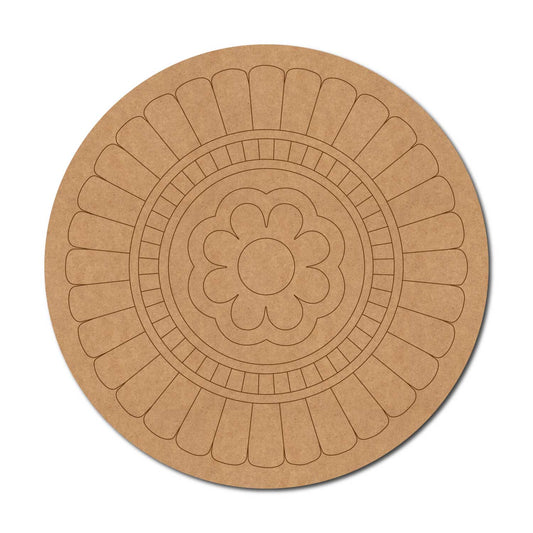 Mandala Pre Marked Round MDF Design 93