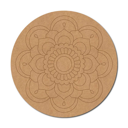 Mandala Pre Marked Round MDF Design 94