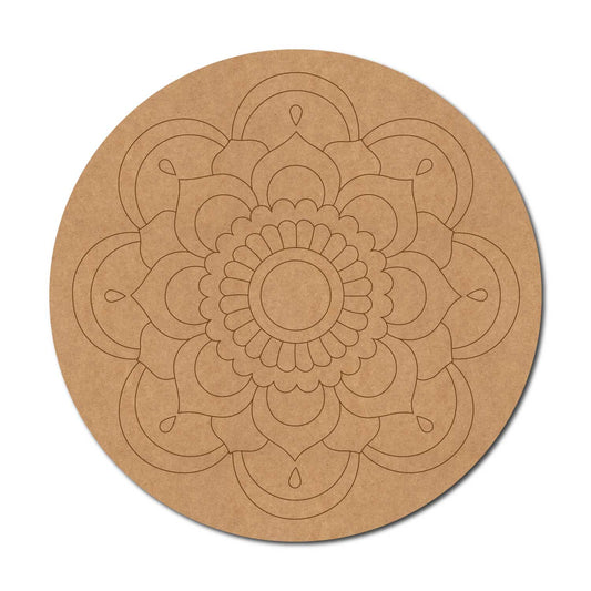Mandala Pre Marked Round MDF Design 94