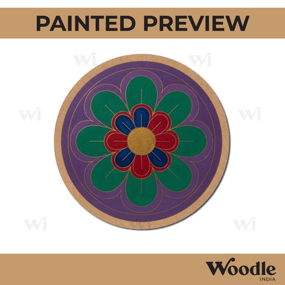 Mandala Pre Marked Round MDF Design 95