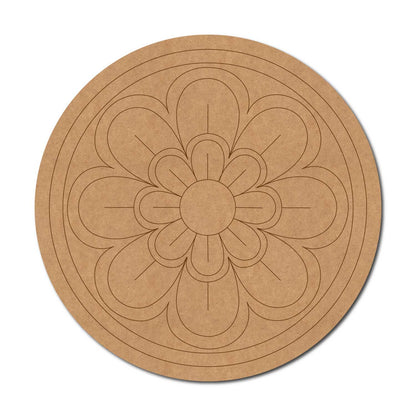 Mandala Pre Marked Round MDF Design 95