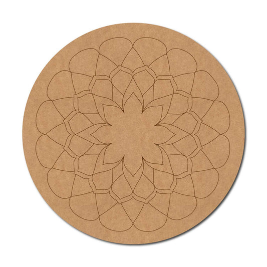 Mandala Pre Marked Round MDF Design 96
