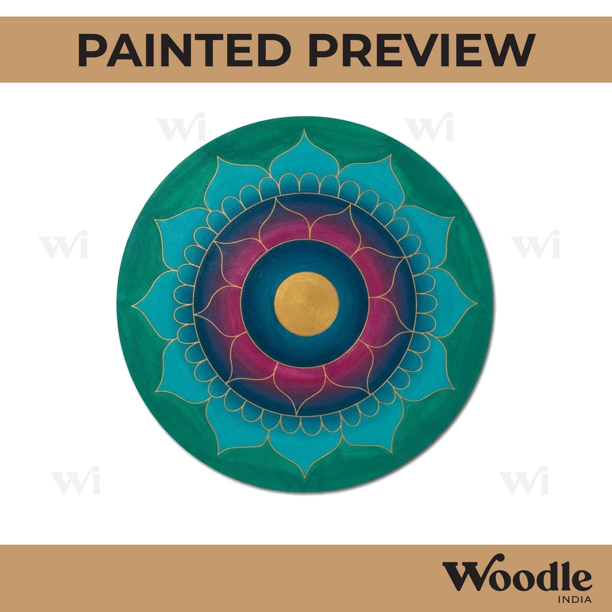 Mandala Pre Marked Round MDF Design 97