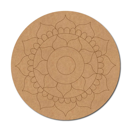 Mandala Pre Marked Round MDF Design 97