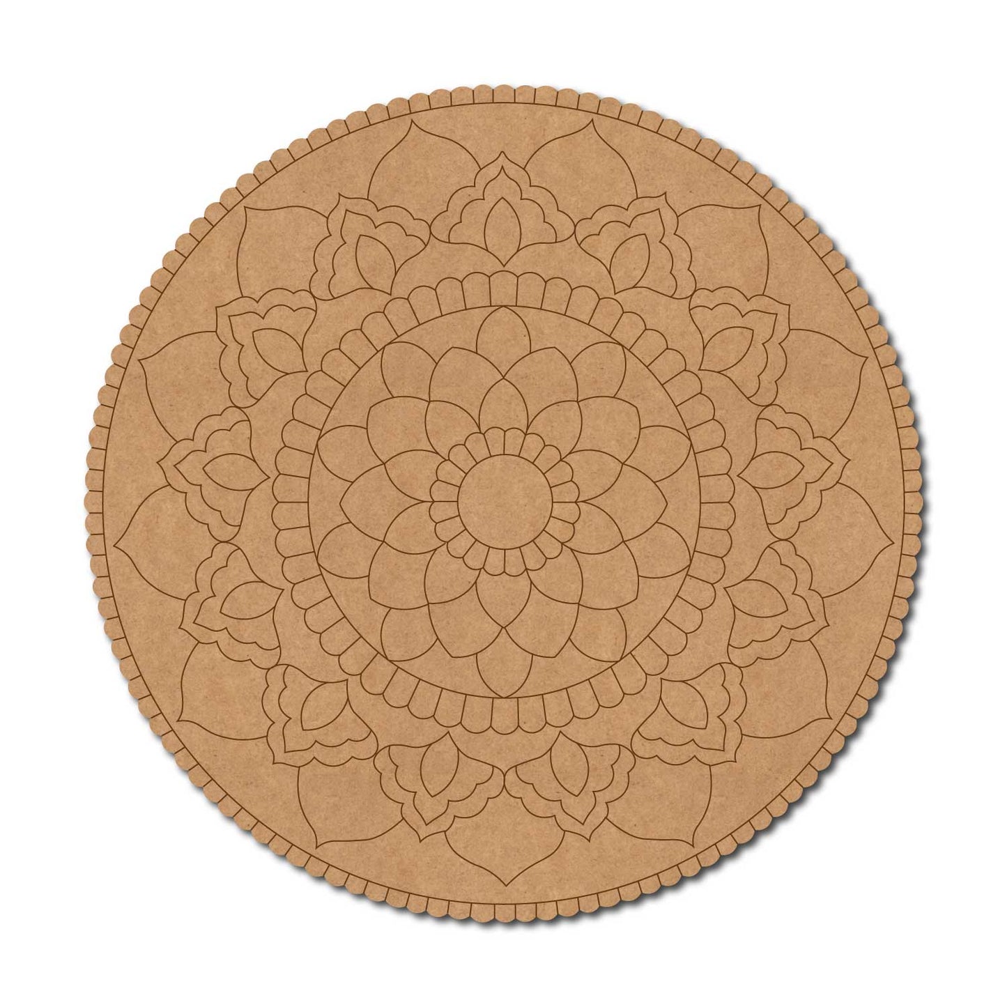Mandala Pre Marked Round MDF Design 78