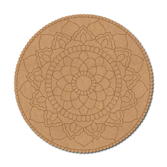 Mandala Pre Marked Round MDF Design 78