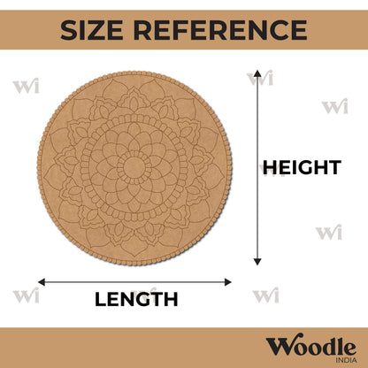 Mandala Pre Marked Round MDF Design 78