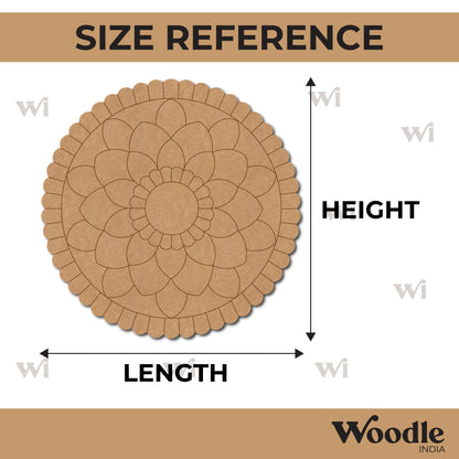 Mandala Pre Marked Round MDF Design 99