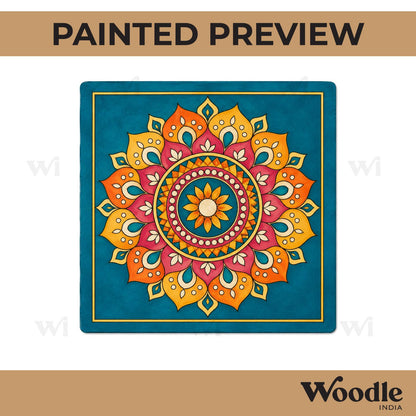 Mandala Pre Marked Square MDF Design 1